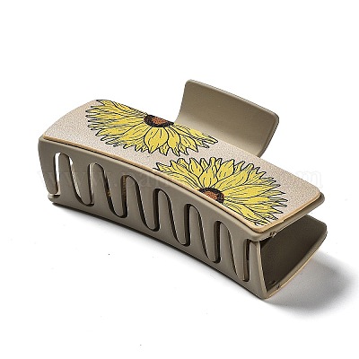 Искусственная кожа с большими пластиковыми заколками для волос OHAR-M042-01B-1