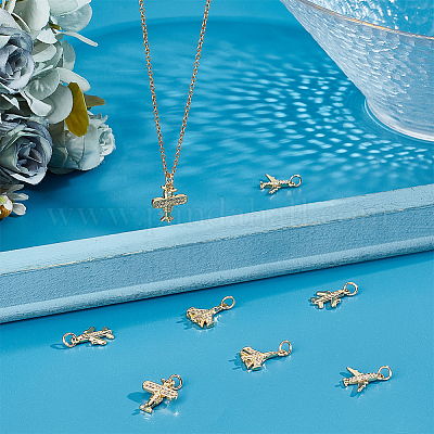 8шт 4 стильные латунные подвески с кубическим цирконием KK-BBC0012-88-1