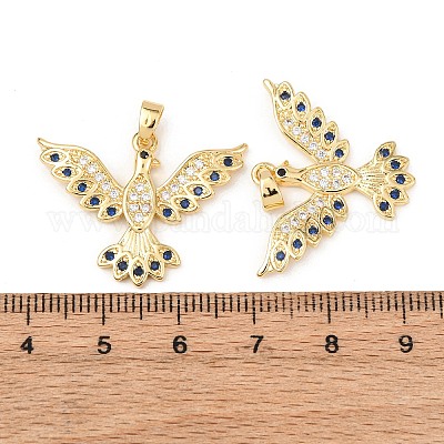 Латунные микро проложить кубического циркония подвески KK-G543-13G-01-1