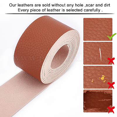 Leather Straps for Crafts Flat Cord DIY Leather Strap 78 inches