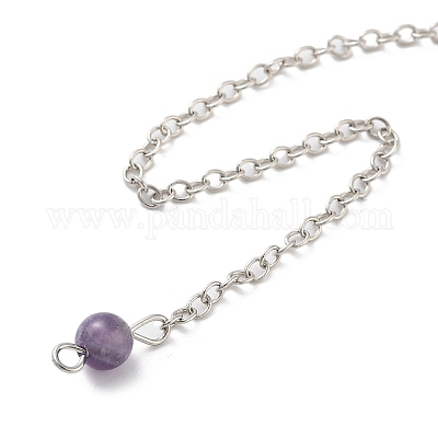 Биолокационные маятники из натурального лабрадорита в виде каплевидной формы G-K338-11P-06-1