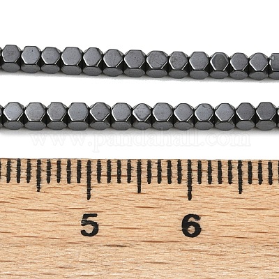Гальванизировать немагнитных синтетический гематит бисер пряди G-I175-09D-1