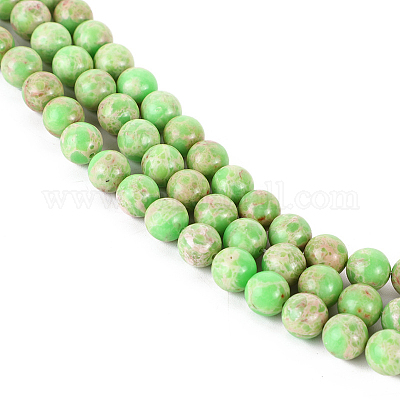 Натуральные имперские нитки из яшмы G-I122-10mm-01-1