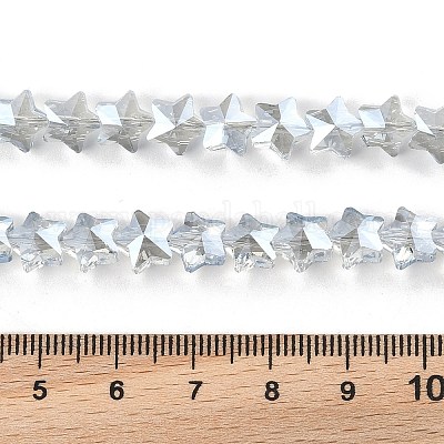 Гальванизируйте прозрачное стекло бисер нитей EGLA-U004-03A-PL01-1