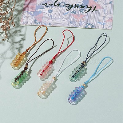 Стекло подвесные украшения HJEW-JM00408-1