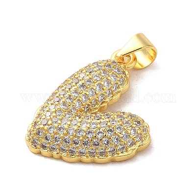 Подвески из латуни с микро паве ко Дню матери FIND-Z041-20B-1