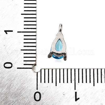 Латунные микро проложить кубического циркония подвески KK-D356-08E-P-1