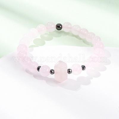 Эластичный браслет из натуральных смешанных драгоценных камней для женщин BJEW-A145-01-1