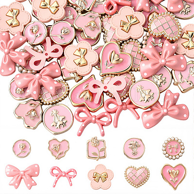 60 шт. кабошоны из эмалевой смолы RESI-SP0001-36-1