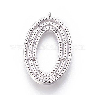 Ottone micro spianare pendenti zirconi&nbsp;KK-O106-17P-1
