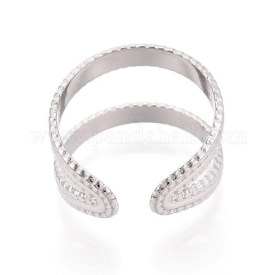 Регулируемые манжеты из нержавеющей стали 304 для женщин RJEW-N052-25P-1