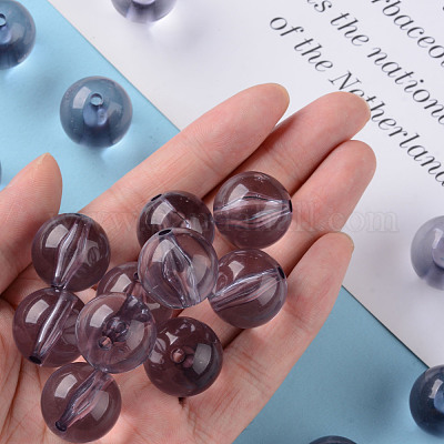 Прозрачные акриловые бусины&nbsp;MACR-S370-A20mm-769-1