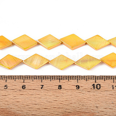 Окрашенные нити бусин из натуральных пресноводных ракушек SHEL-T020-13C-1