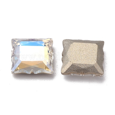 K9 ограненные стеклянные кабошоны со стразами GLAA-H106-G01-M-1