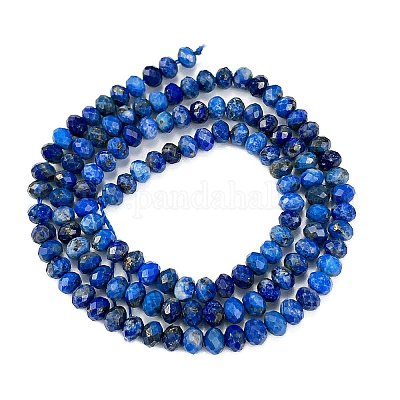 Natürlicher Lapislazuli Perlenstränge&nbsp;G-L587-B04-02-1