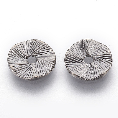 Сплавочные овальные бусины тибетского стиля  EA11936Y-B-1