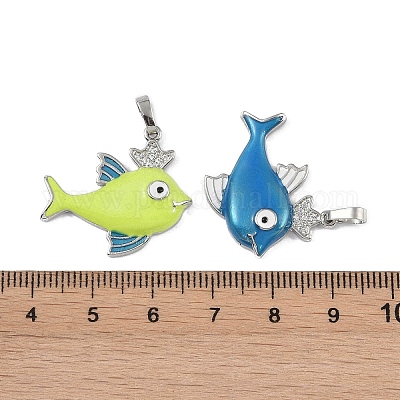 Латунные микро проложить кубического циркония подвески KK-P266-08P-1