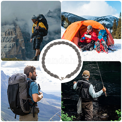 16 шт. полиэстеровые скрепки с железным крючком&nbsp;AJEW-SP0001-63D-1