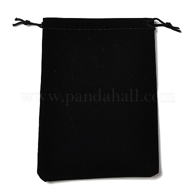 Прямоугольные упаковочные мешочки из бархатной ткани с принтом ABAG-U006-03C-1