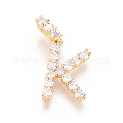 Позолоченная латунь с микропаве из прозрачного кубического циркония X-ZIRC-L093-01K-1