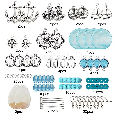 Наборы для самостоятельного изготовления сережек в навигационной тематике DIY-SC0001-99-1