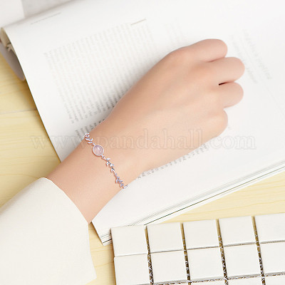 925 ссылка стерлингового серебра браслеты JB690A-1