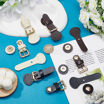 6 комплект 3-х цветных замков для кошельков из искусственной кожи DIY-WR0003-63-1