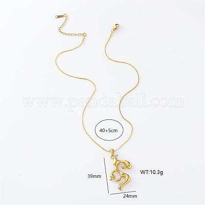 3 шт. ожерелье из нержавеющей стали с геометрическим рисунком в форме коралла для женщин IZ5862-1