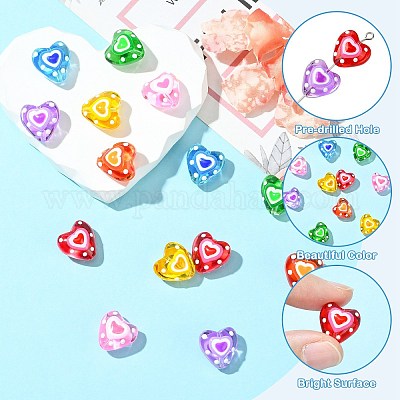 14шт 7 вида стеклянных бусин LAMP-CJ0002-50-1