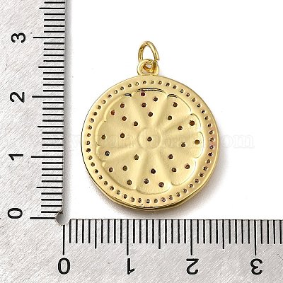 Латунные микро проложить кубического циркония подвески KK-S515-116G-1