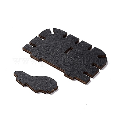 Черная подвесная деревянная хрустальная полка ODIS-G015-01G-1