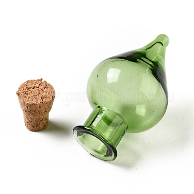 Орнамент из стеклянных пробковых бутылок AJEW-A039-01G-1