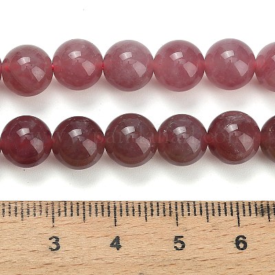 Природного розового кварца нитей бисера G-L642-B20-8mm-1