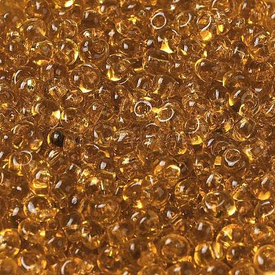 Стеклянные бусины прозрачных цветов SEED-P006-02A-15-1