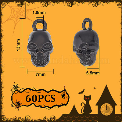 60шт хэллоуин подвески из сплава FIND-UN0002-50EB-1