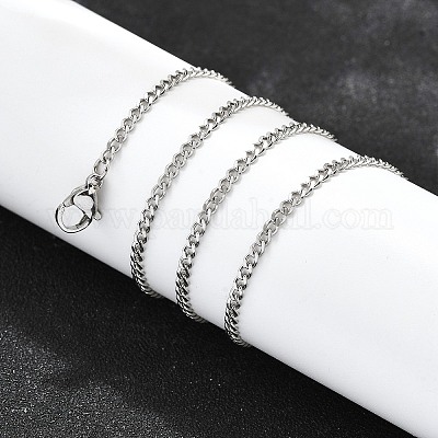 Не тускнеющие ожерелья из нержавеющей стали 304 NJEW-L162-01B-P-1