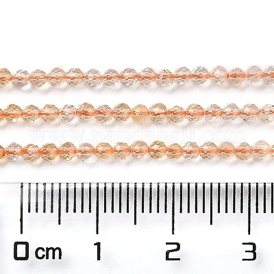 Природный цитрин бисер нитей G-Q002-B04-01-1