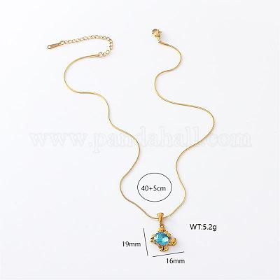 3 шт. элегантные ожерелья из нержавеющей стали с подвеской в виде краба для женщин и девочек LK4464-1