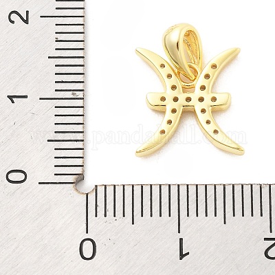 925 подвеска из стерлингового серебра с микропаве из прозрачных кубических цирконий STER-Z012-06G-09-1