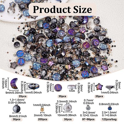 530шт гальванические прозрачные стеклянные бусины GLAA-NB0001-86-1