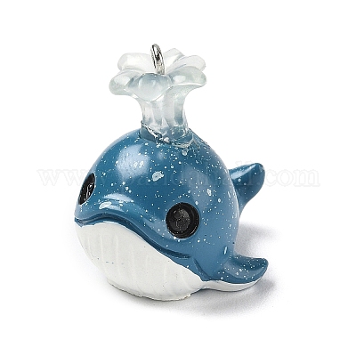 Подвески из непрозрачной смолы с морской тематикой RESI-P047-01B-P-1