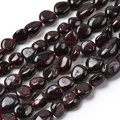 Гранат природный бисер нитей G-B161-B11-1