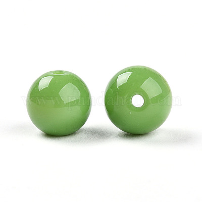 Непрозрачные однотонные стеклянные бусины X1-GLAA-N007-10mm-A11-1