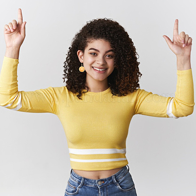 10 пара двух стилей сережек-подвесок из сплава ананаса и питайи с эмалью EJEW-AN0001-37-1