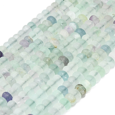 Природного флюорита бисер нитей G-P575-A56-8x5mm-1