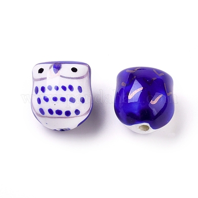 Фарфоровые бусины ручной работы&nbsp;PORC-S447-08-1