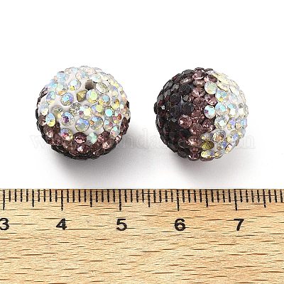 Градиентный дизайн полимерная глина стразы бусины CLAY-NH0001-03C-1