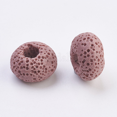Европейские бусины из натуральной лавы G-E477-A-1