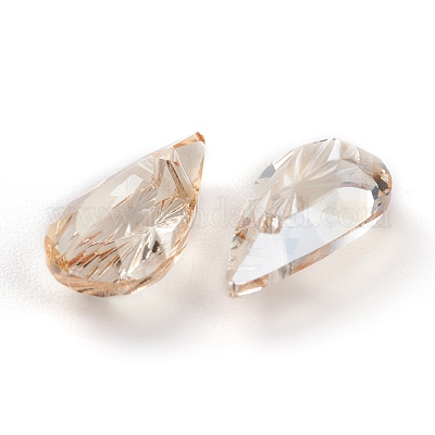 Подвески из тисненого стекла со стразами GLAA-J101-06A-001GS-1