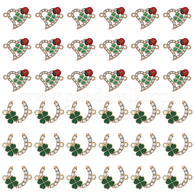 36 шт. 2 стиля сплава кристаллов стразы соединительные подвески FIND-CA0006-80-1